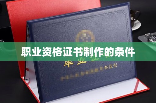 石龙职业资格证书制作的条件