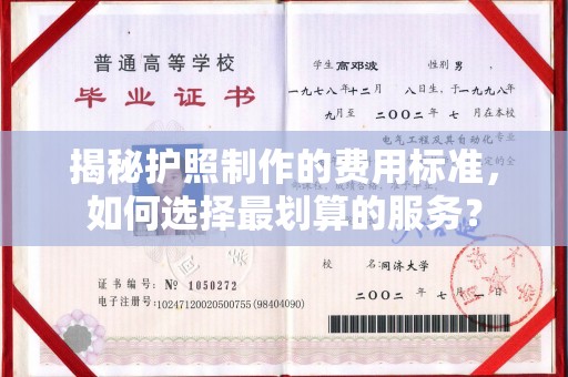 石龙揭秘护照制作的费用标准，如何选择最划算的服务？