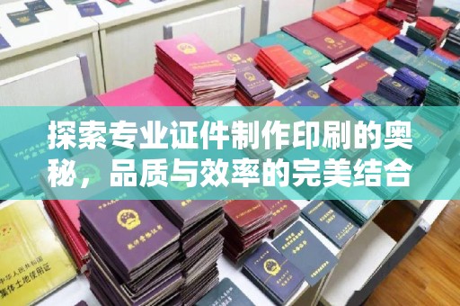 石龙探索专业证件制作印刷的奥秘，品质与效率的完美结合
