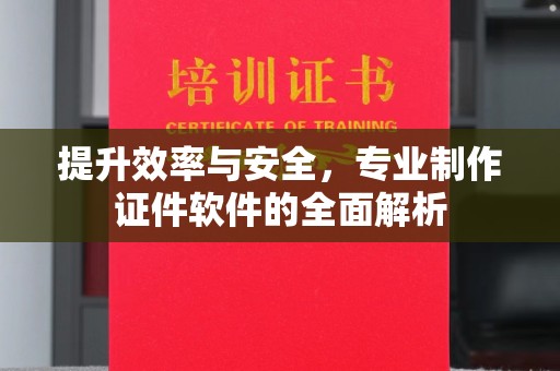 石龙提升效率与安全，专业制作证件软件的全面解析